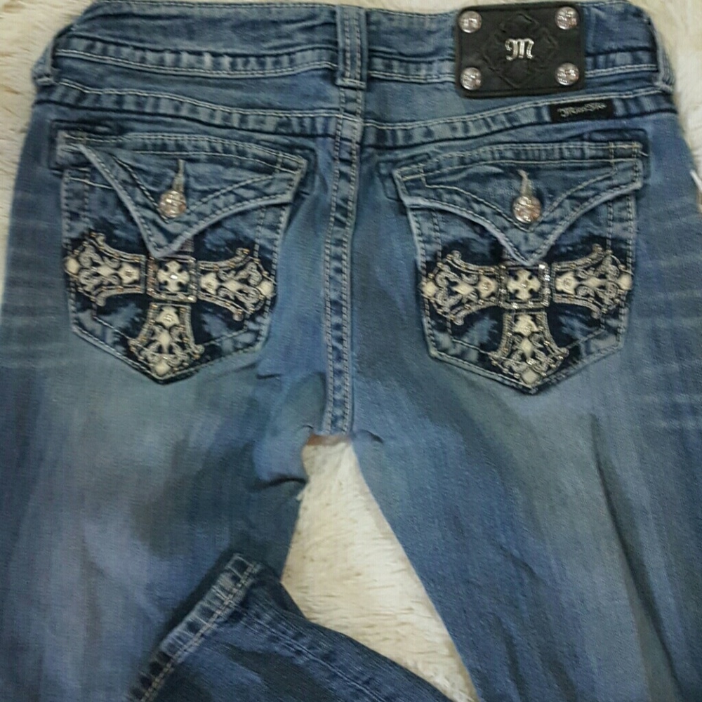 Miss me 29 x 32 boot fleur-de-lis